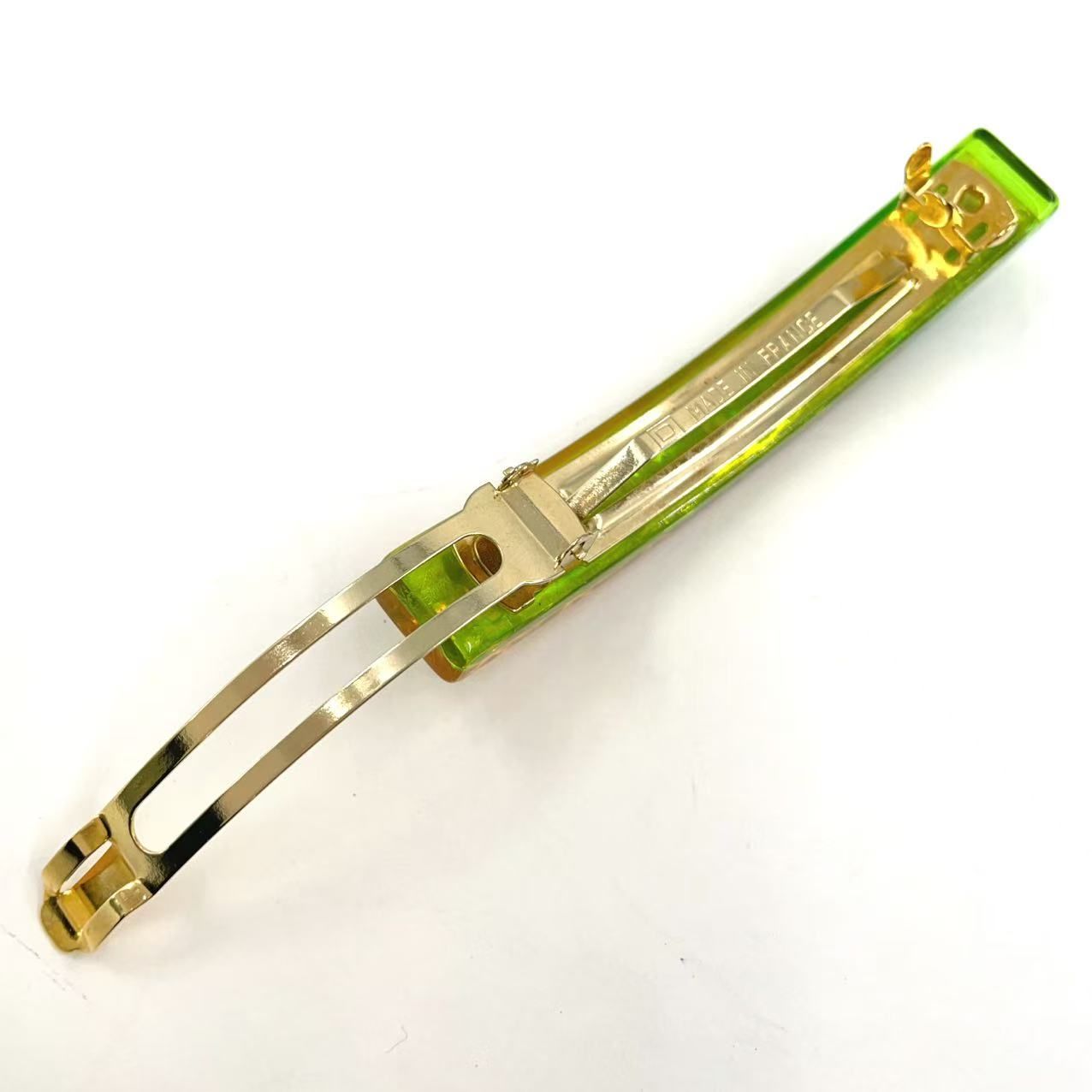 CHANEL ココマーク レインボー プラスチック マルチカラー バレッタ