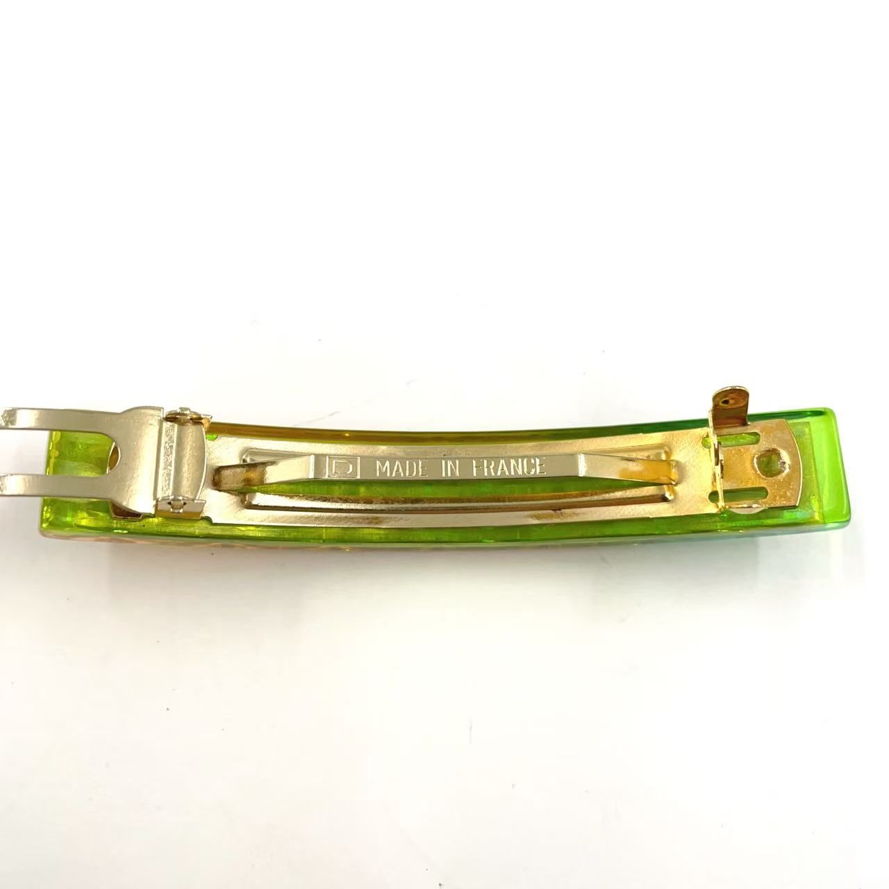 CHANEL ココマーク レインボー プラスチック マルチ バレッタ ゴールド