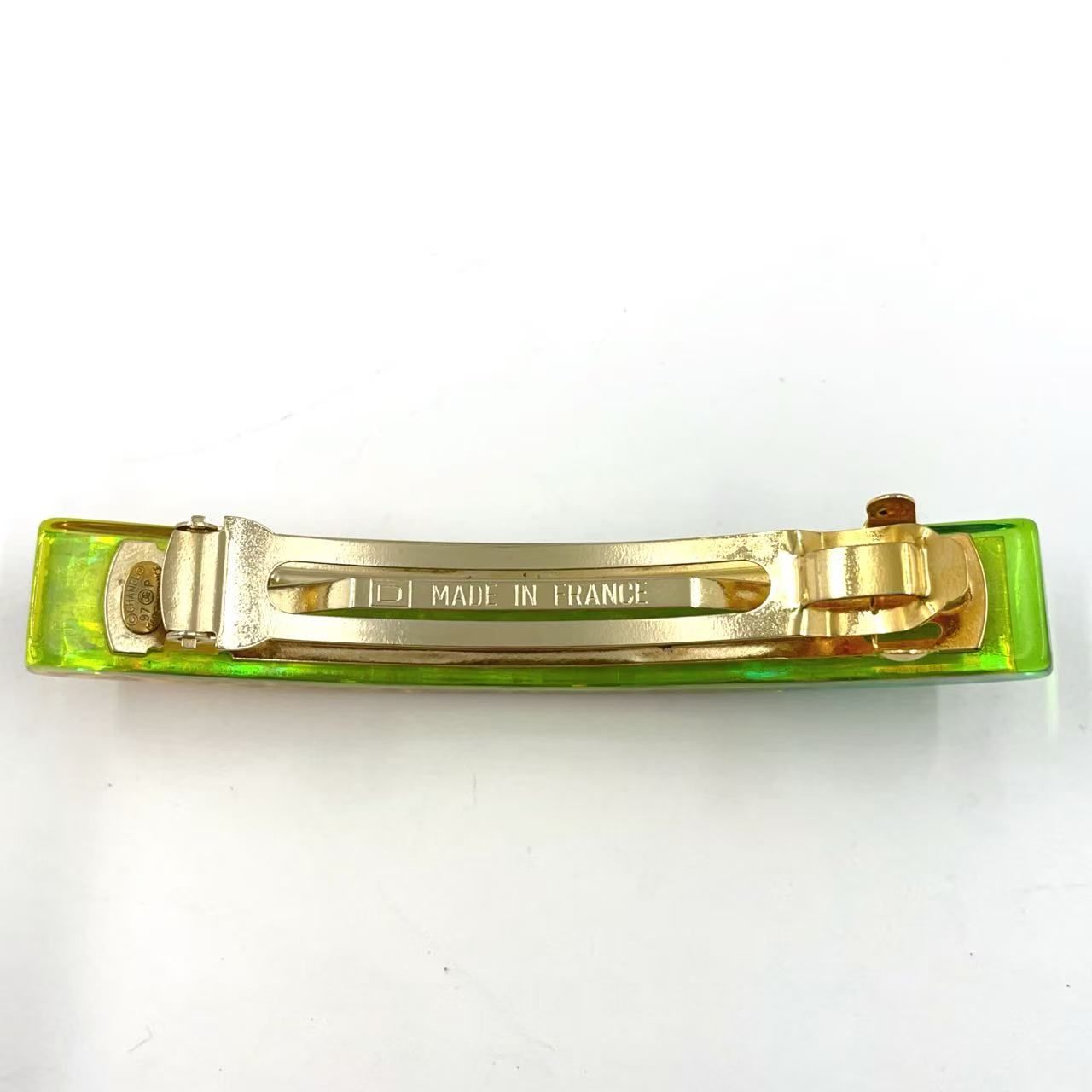 CHANEL ココマーク レインボー プラスチック マルチカラー バレッタ