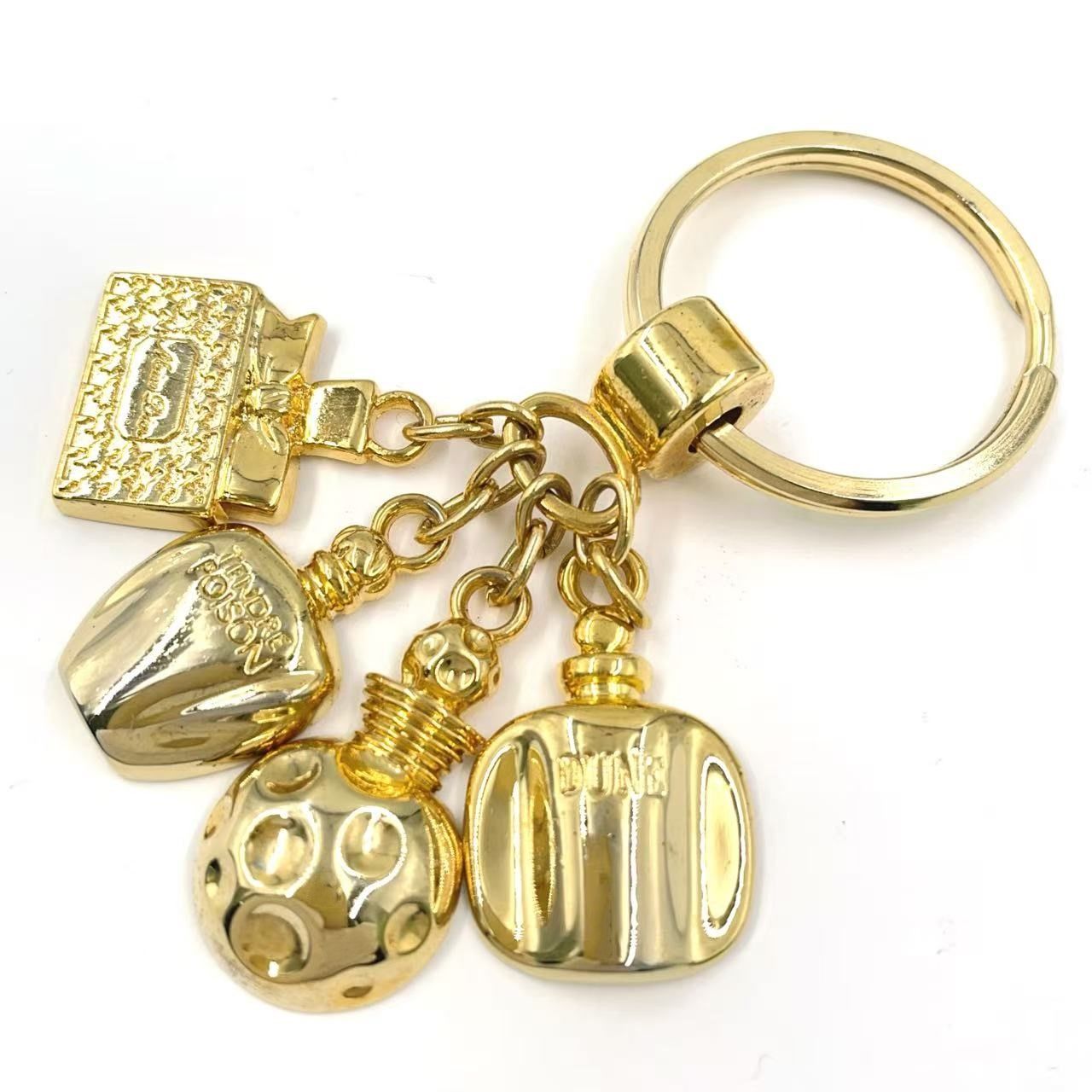 Christian Dior 香水モチーフ キーリング GP ゴールド キーホルダー