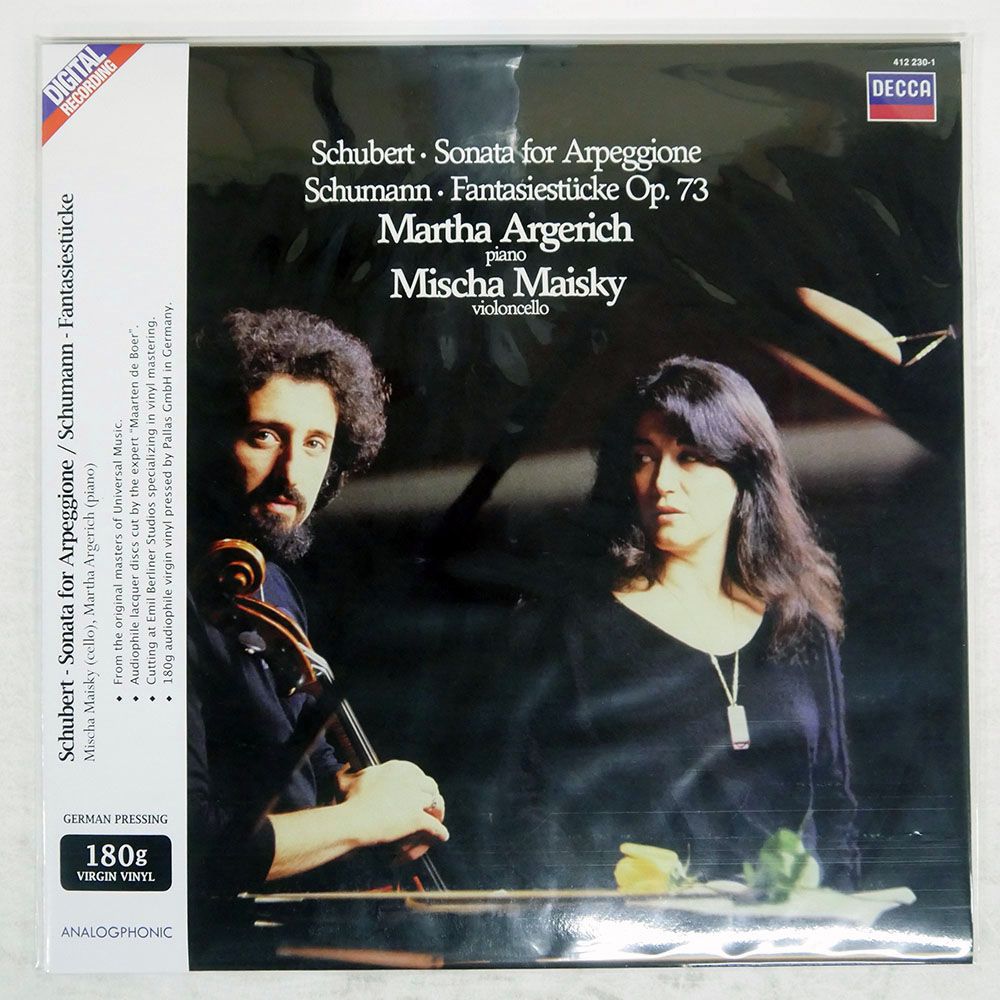 帯 ドイツ盤 アルゲリッチ マイスキー シューベルト アルペジョーネソナタ DECCA DD 41020 LP