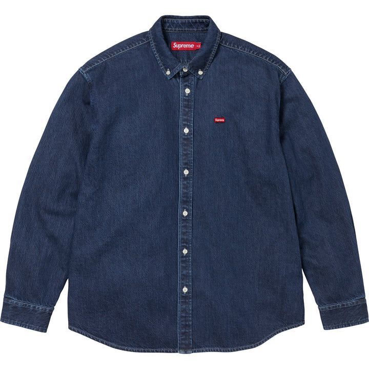 Supreme Small Box Denim Shirt Indigo FW 25
