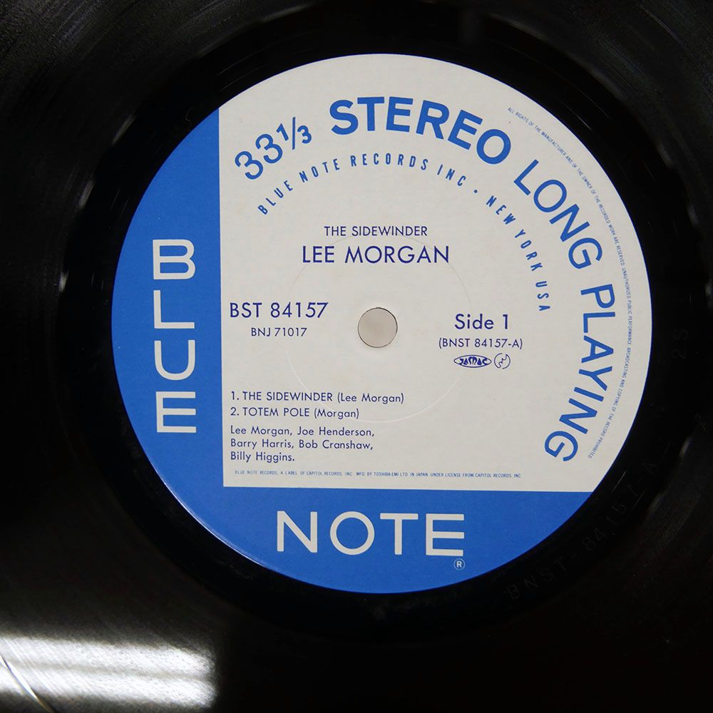 帯 国内盤 リーモーガン/サイドワインダー/BLUE NOTE BNJ71017 LP