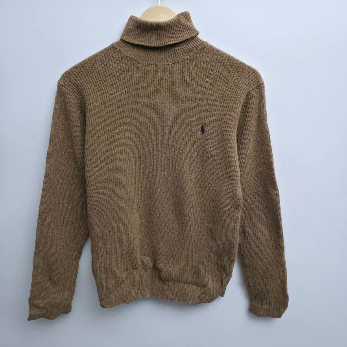S ポロ ラルフローレン タートルネック ニット ブラウン - メルカリ