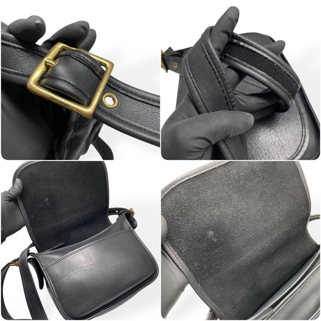 【希少極美品】COACH オールドコーチ ショルダーバッグ グラブタンレザー 極美品 COACH オールドコーチ ショルダーバッグ グラブタンレザー 黒