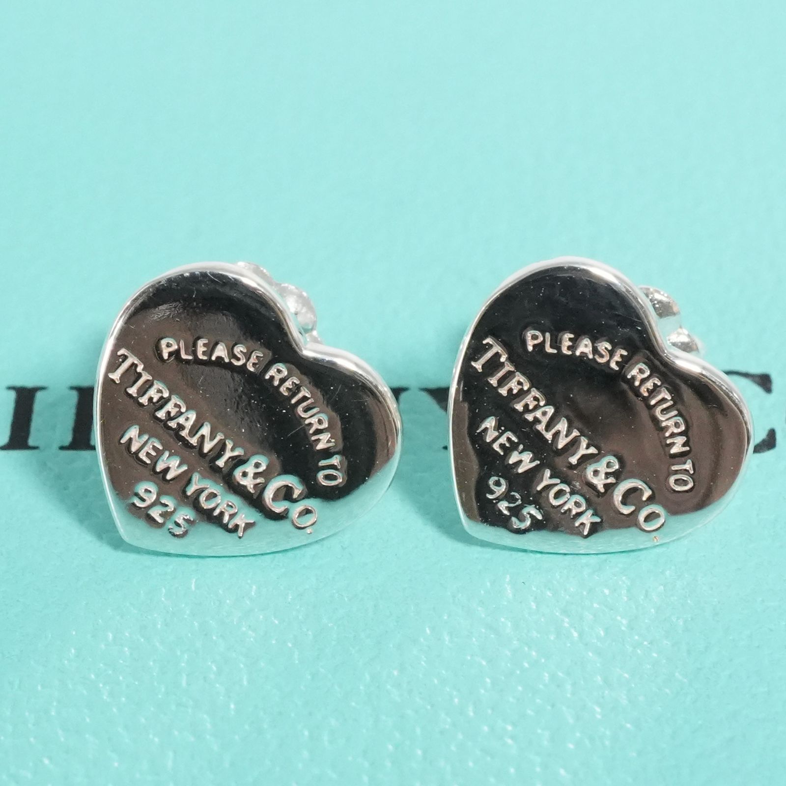 極美品 ティファニー リターントゥ ハート スタッド ピアス/25-2373S