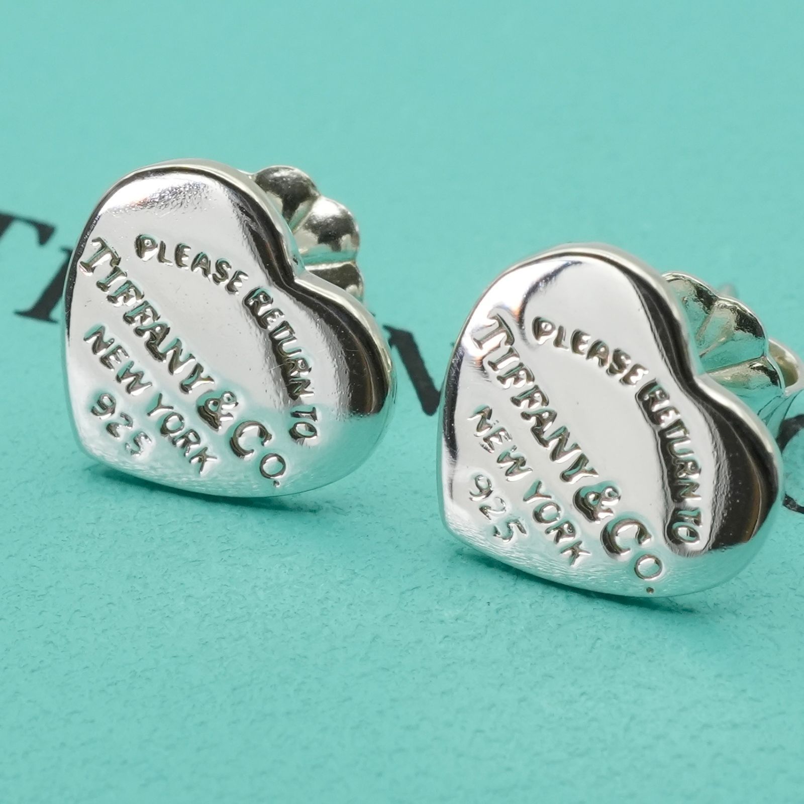 極美品 ティファニー リターントゥ ハート スタッド ピアス/25-2373S