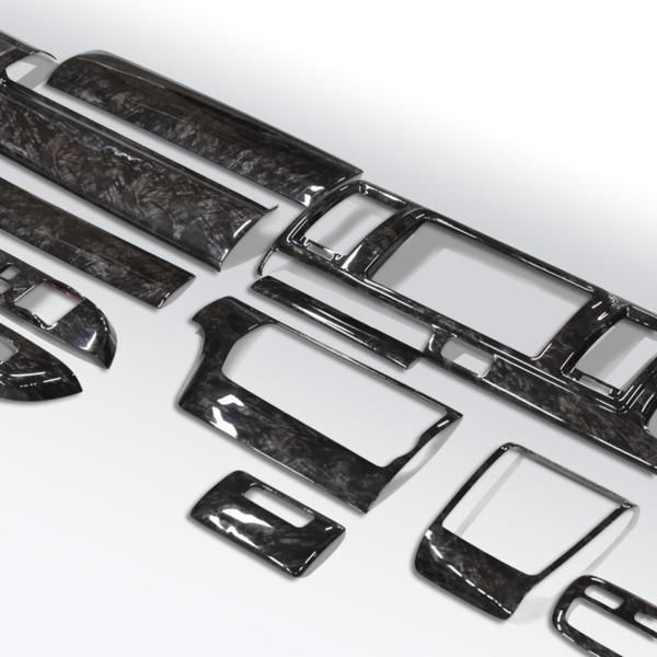 HELIOS トヨタ 200系 ハイエース 4型 5型 6型 7型 8型 標準 3Ｄ インテリア パネル 黒木目 マホガニー インパネ