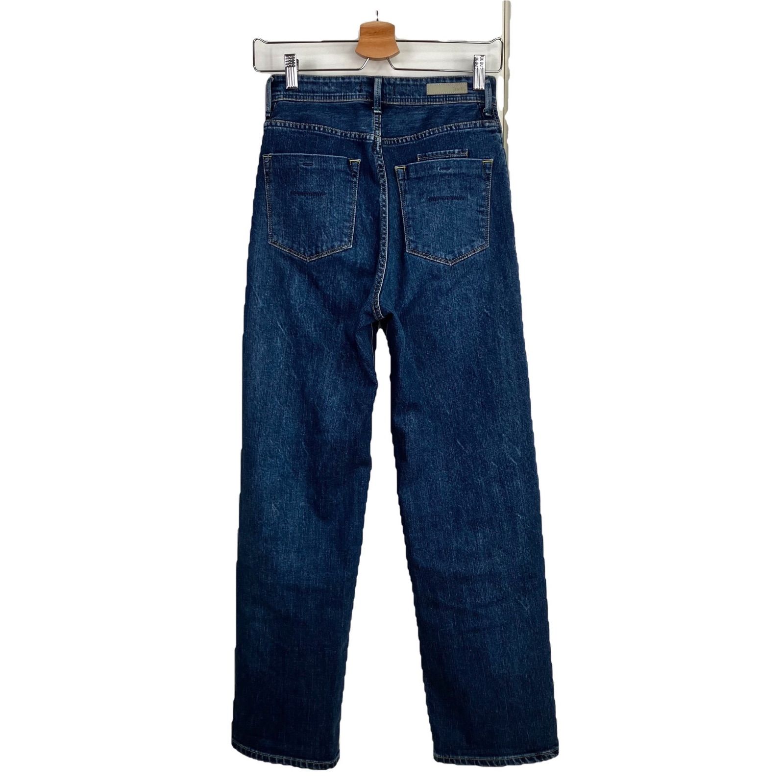 YANUK ボーイズストレート LEA 24 WBL ブルー 青 デニムパンツ ヤヌーク コットン