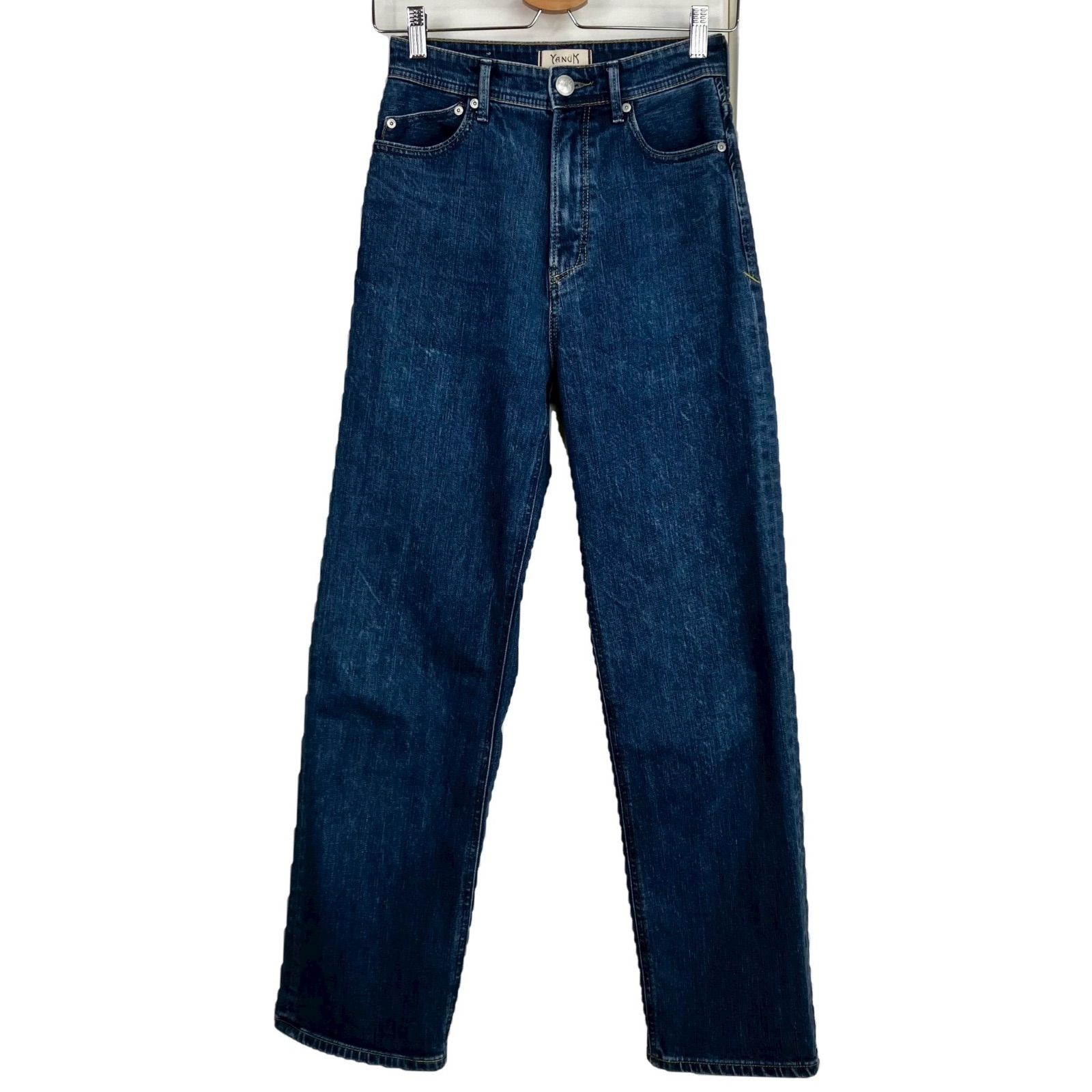 YANUK ボーイズストレート LEA 24 WBL ブルー 青 デニムパンツ