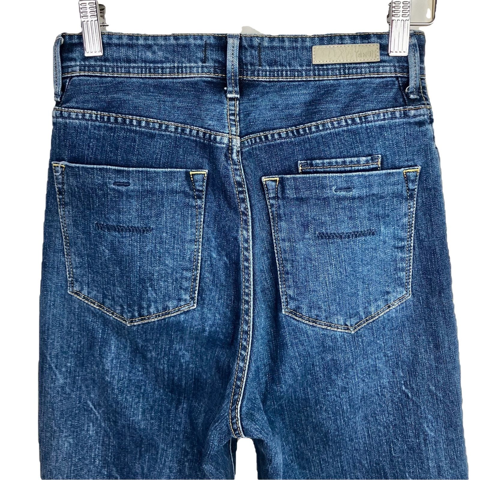 YANUK ボーイズストレート LEA 24 WBL ブルー 青 デニムパンツ