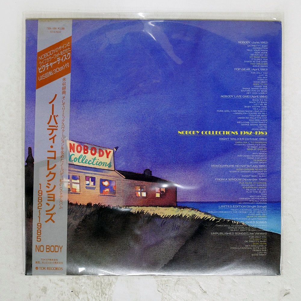 ピクチャー盤 帯付き 国内盤 ノーバディ/コレクションズ 1982-1985/TDK