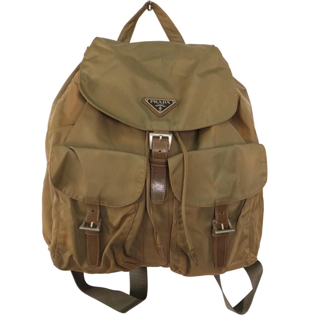希少】PRADA プラダ テスートナイロン VELA リュック デイバック 三角