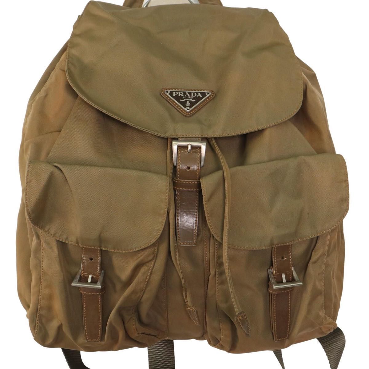 希少】PRADA プラダ テスートナイロン VELA リュック デイバック 三角