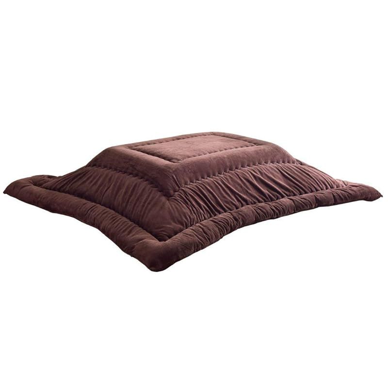 タンスのゲン こたつ 掛け布団 両面フランネル生地 対応こたつサイズ 天板150 90 cm 抗菌防臭 長方形 洗える 何度も洗える 帝人フィルケア R 使用 ブラウン 70442