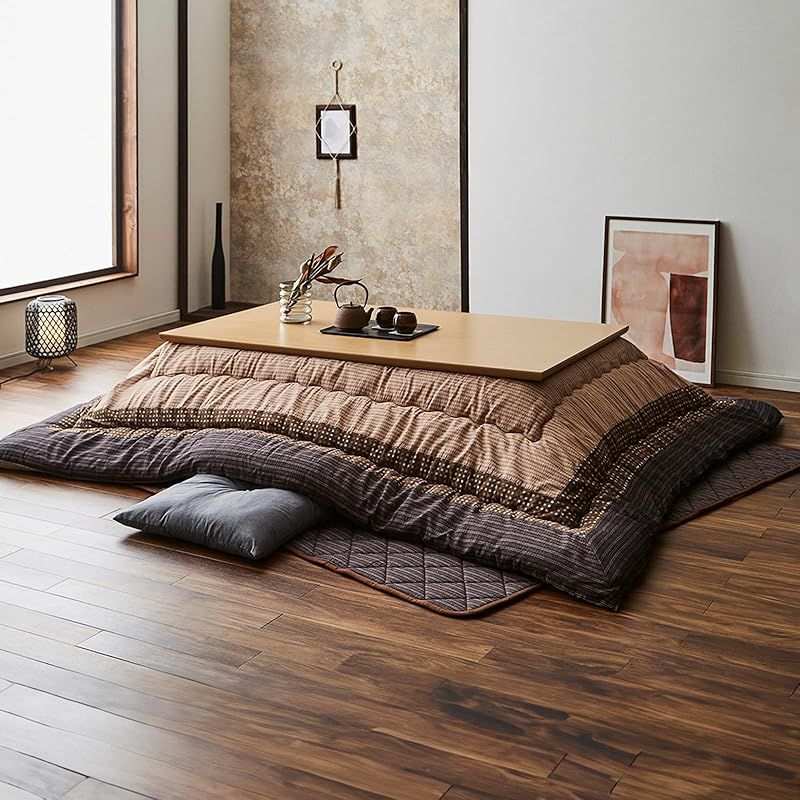 しじら こたつ厚掛け布団 ゆかり ブラウン 5100159