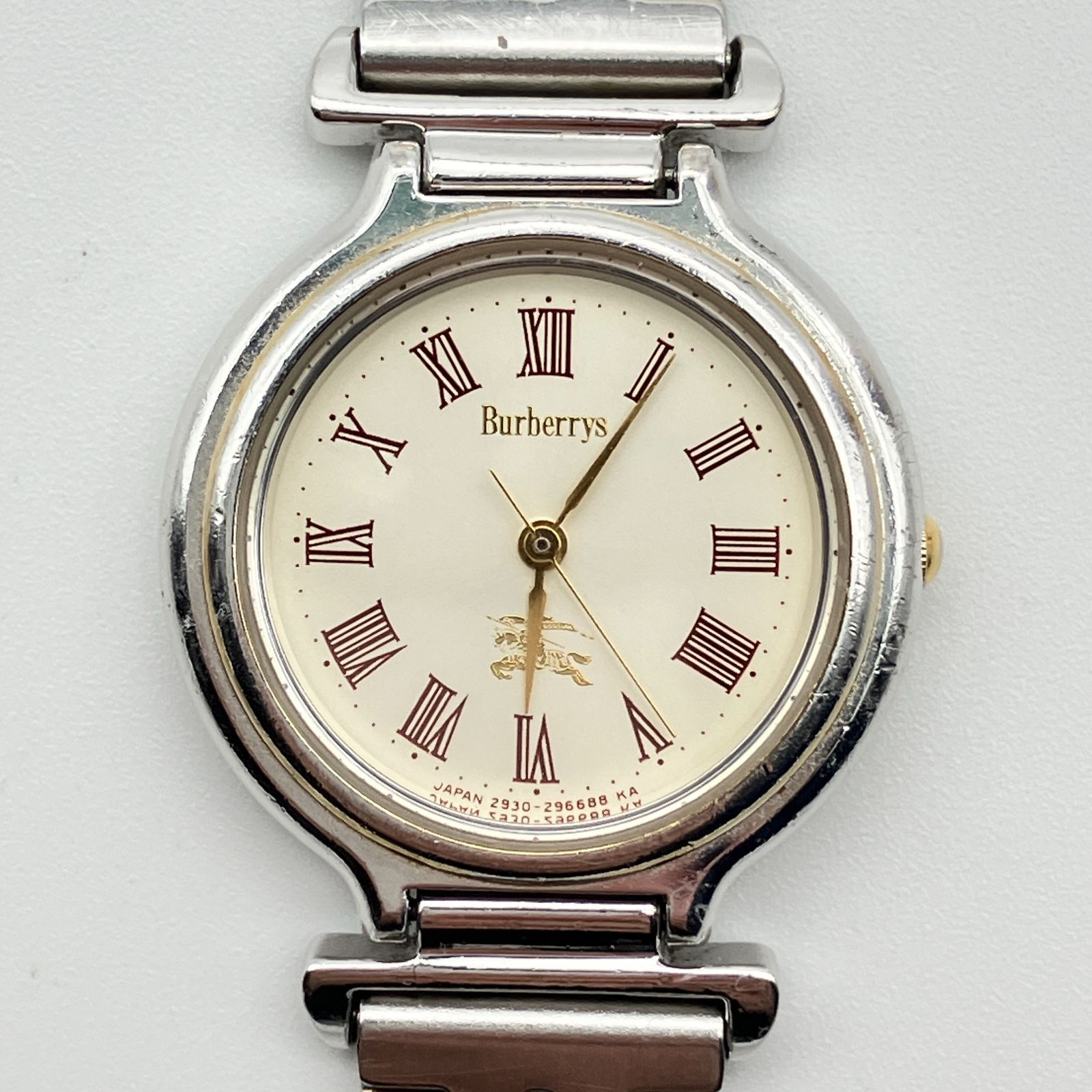 美品　Burberry's バーバリー　ホースマーク　コンビ　腕時計　クォーツ 美品 Burberry's バーバリー ホースマーク コンビ 腕時計 クォーツ