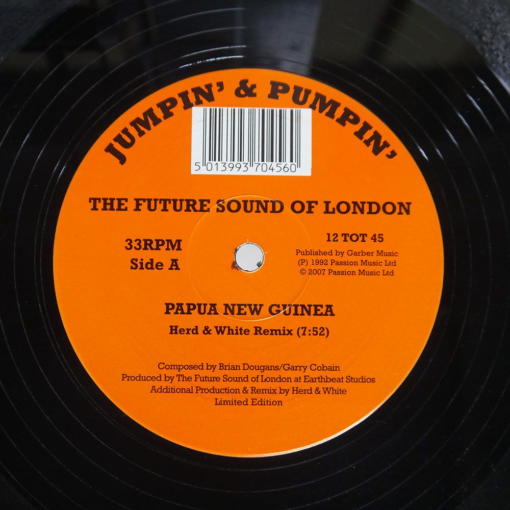 英 UK盤 FUTURE SOUND OF LONDON/PAPUA NEW GUINEA (HERD & WHITE
