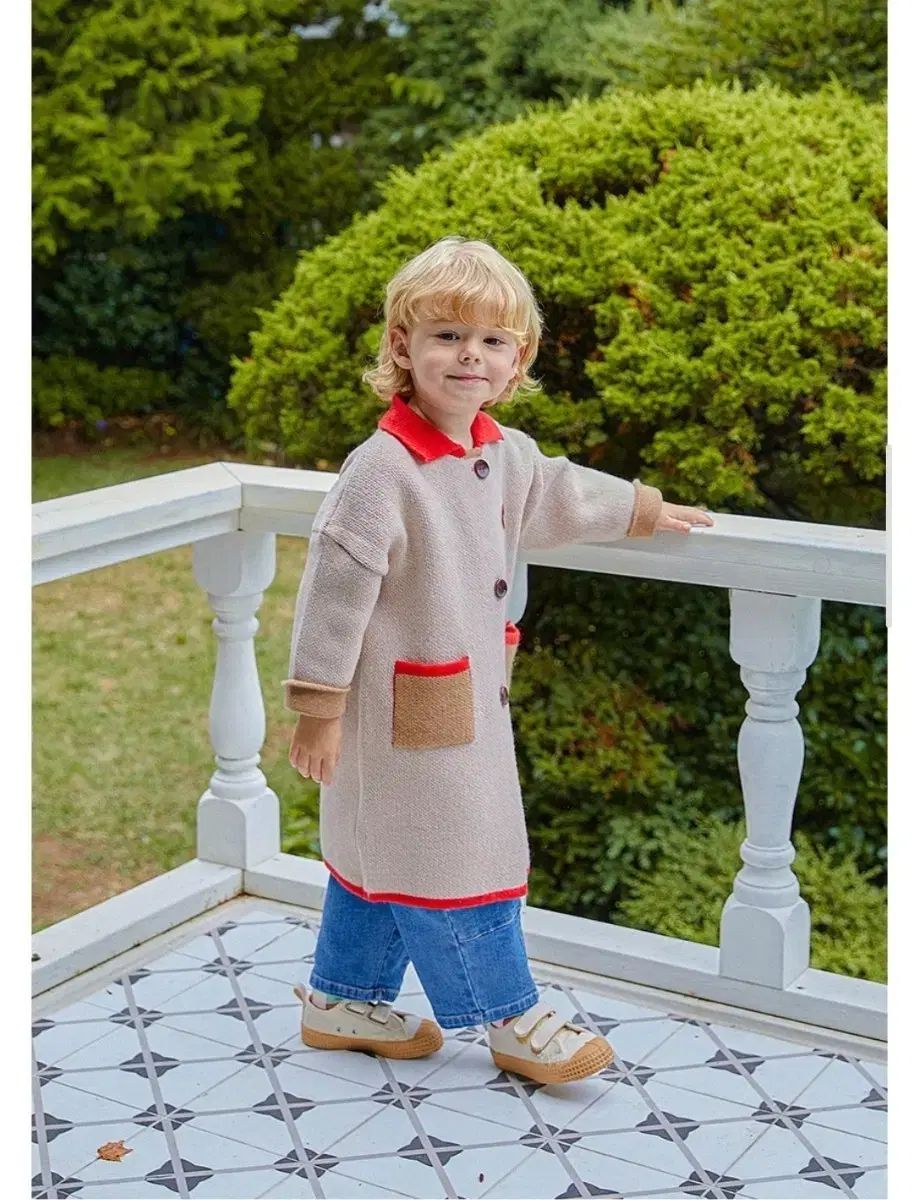 フランクサム ブロディ ニット コート ベージュ S