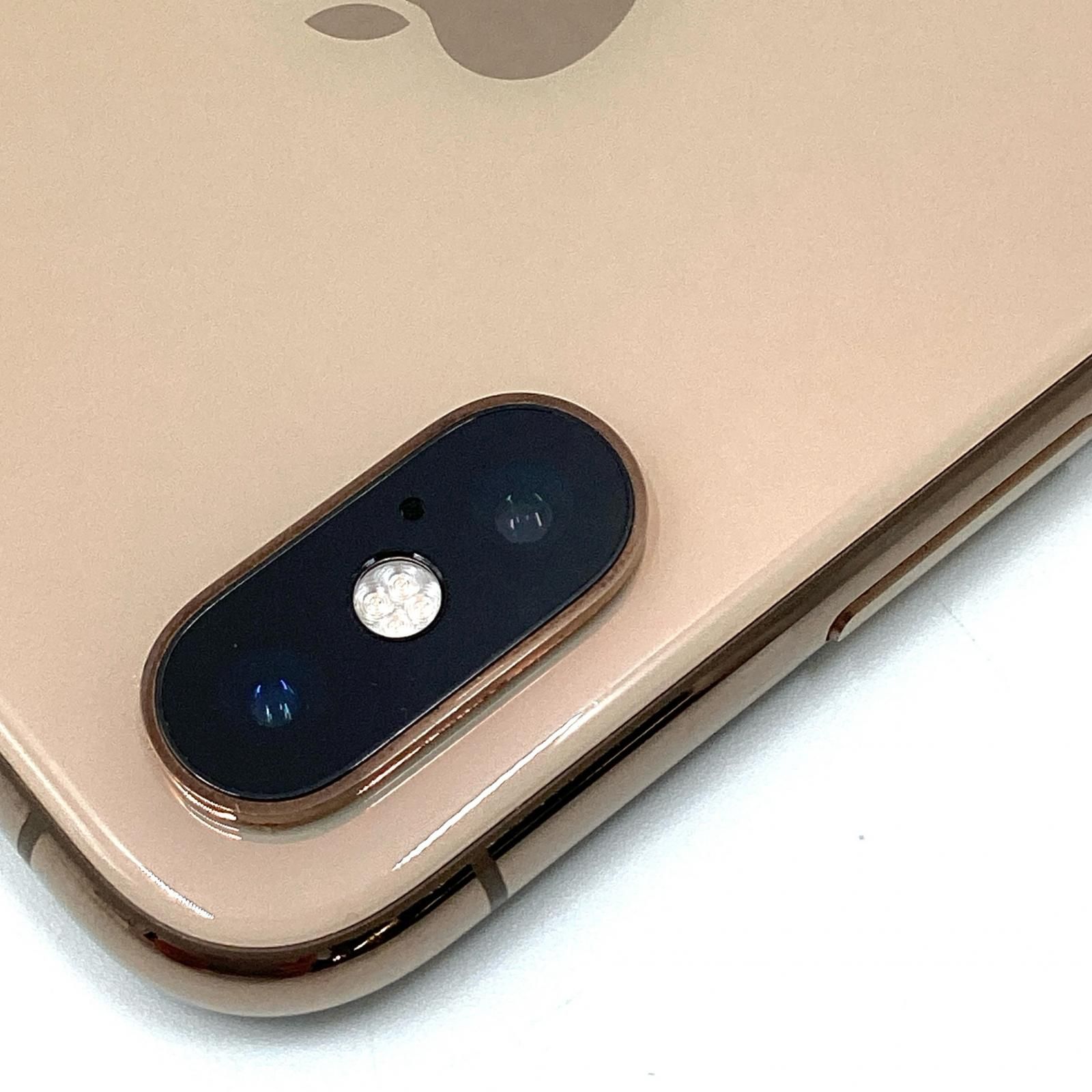 iPhone XS 512GB ゴールド SIMフリー 白ロム 動作確認済 79%【全額返金