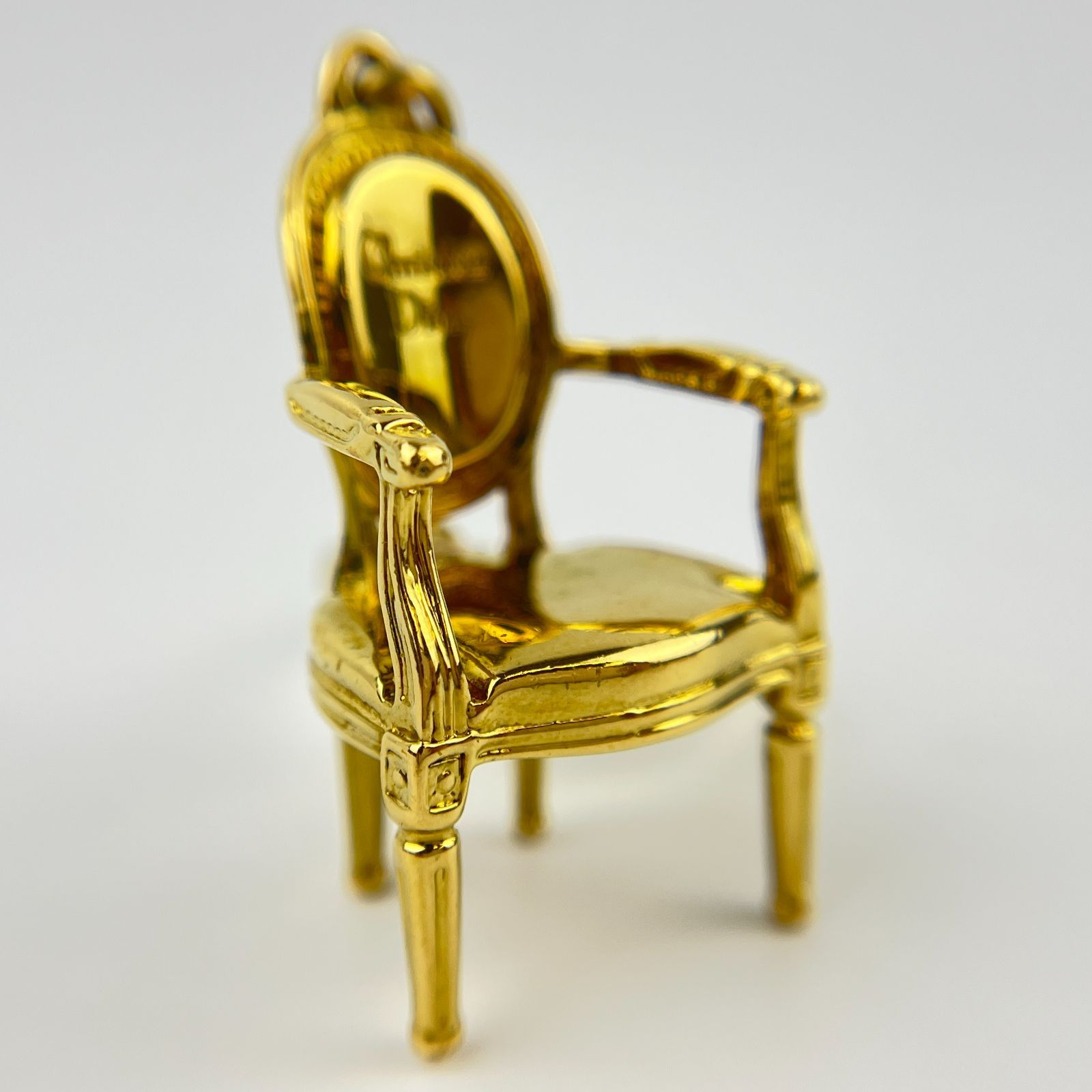 Christian Dior クリスチャンディオール 椅子 キーホルダー キーリング ゴールド ヴィンテージ レディース HIBUOCHI VINTAGE