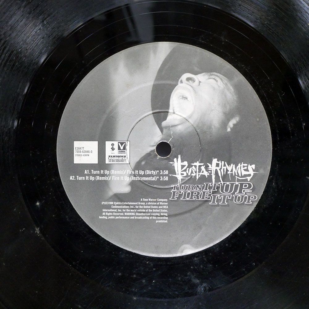 英 UK盤 BUSTA RHYMES/TURN IT UP (REMIX) / FIRE IT UP/ELEKTRA