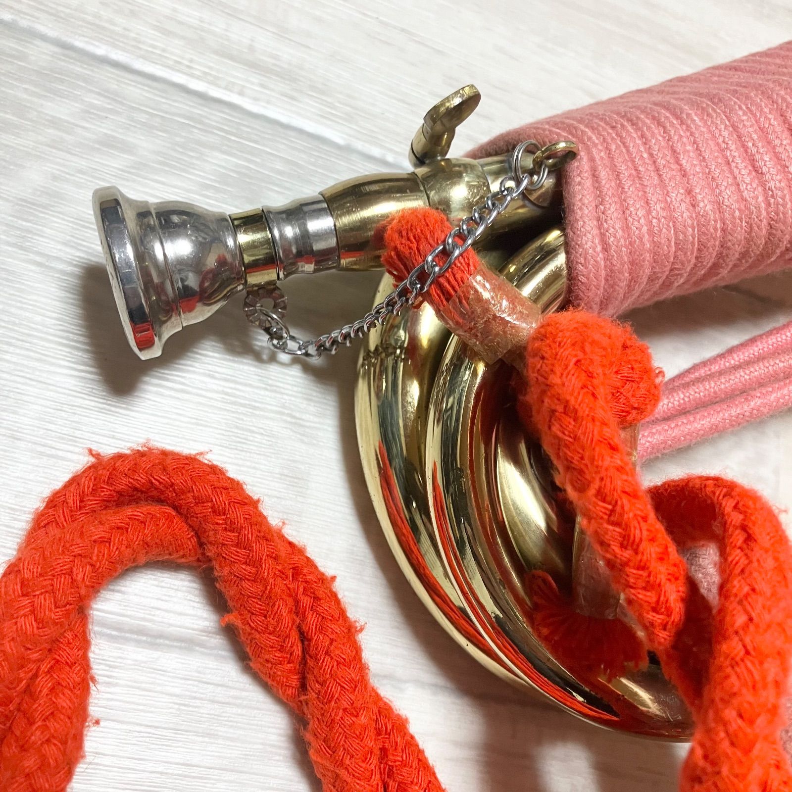 ⭐️美品　HOLST ホルスト 浜松まつりラッパ 信号ラッパ 2つ巻き ゴールド HOLST ホルスト 浜松まつりラッパ 信号ラッパ 3つ巻き ゴールド 金3連