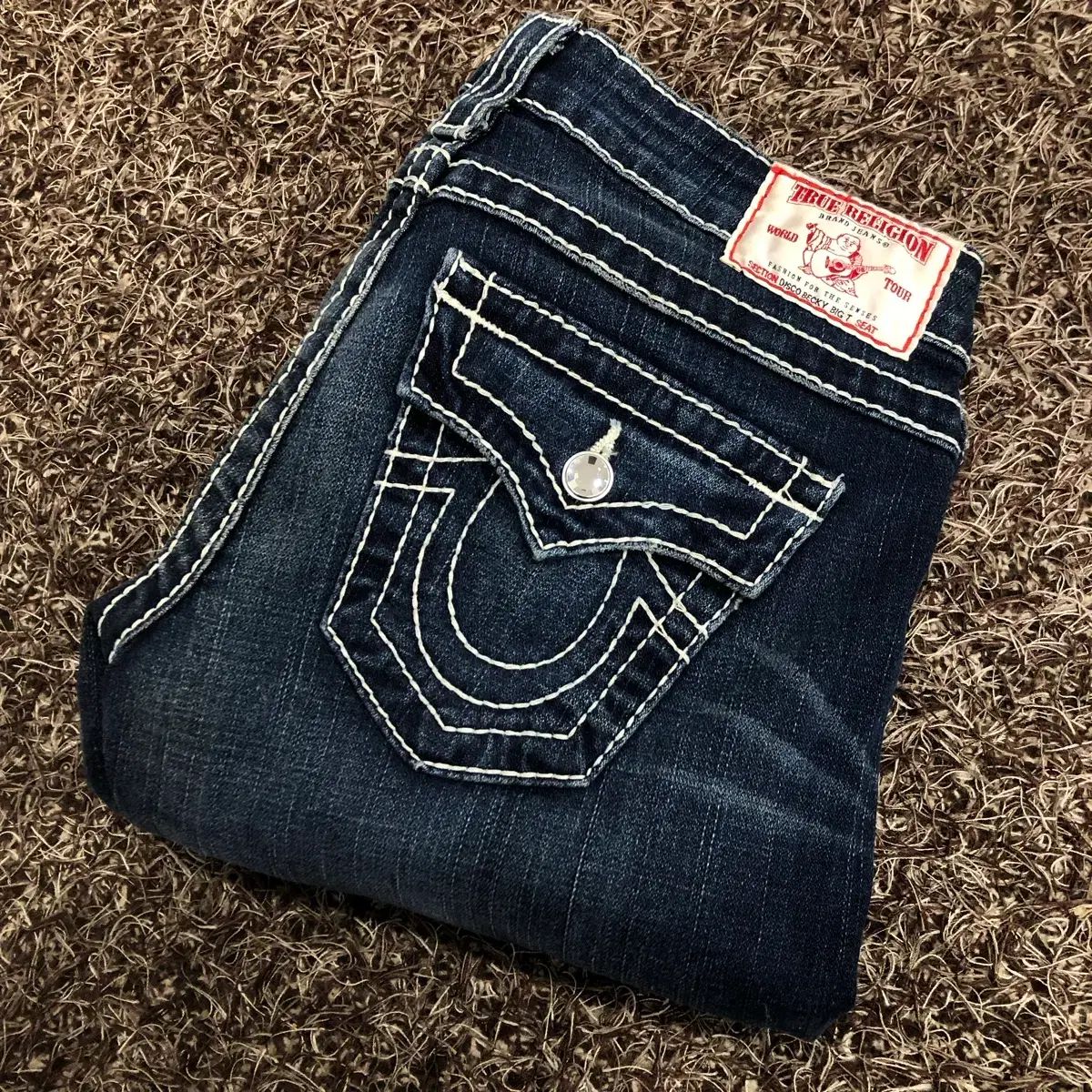 26 トゥルーレリジョン Disco Becky Big T ブーツカット フレア デニム