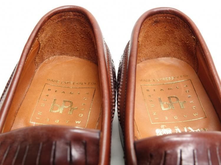  T 11 1202 使用数回 オールデン コンビキルト付きローファー ブラウン クロムエクセル アルパインカーフ 6 5 D ＃N 6202 ビームス別注 ローファー ブーツ 革靴