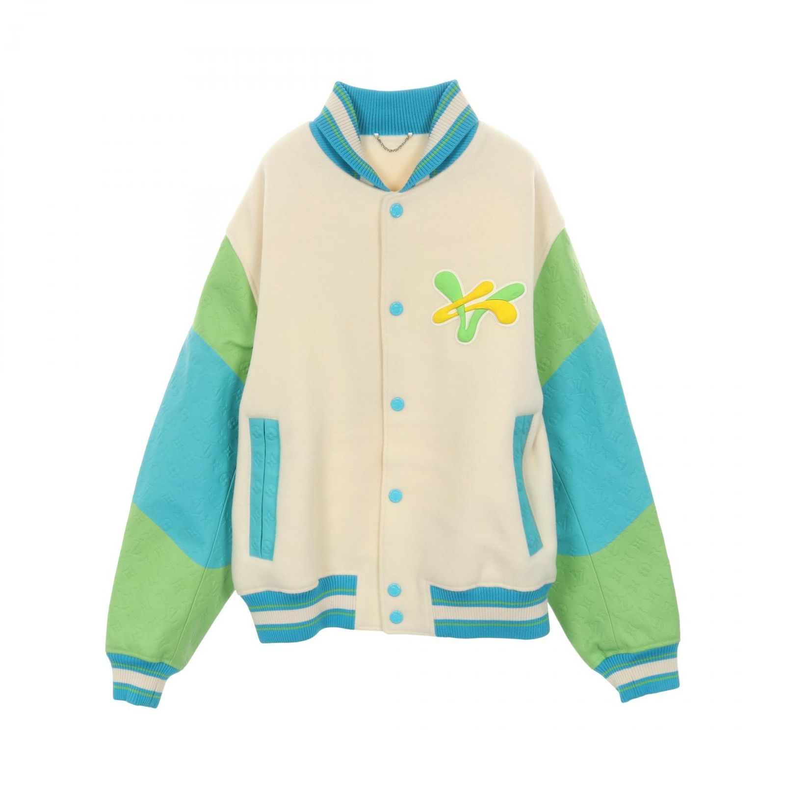 Louis Vuitton スタジャン風ジャケット Louis Vuitton Skully Varsity Jacket – Vintage Jacket