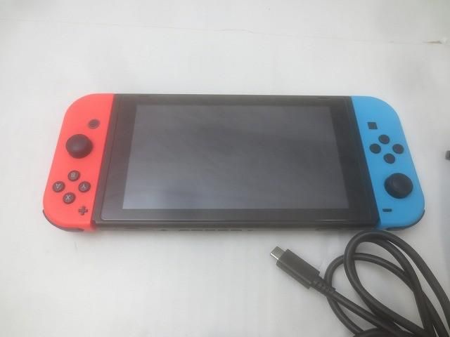 品 ゲーム Nintendo switch ニンテンドースイッチ 本体 HAC-001 ジョイコン ネオンレッド ブルー 動作品 付き