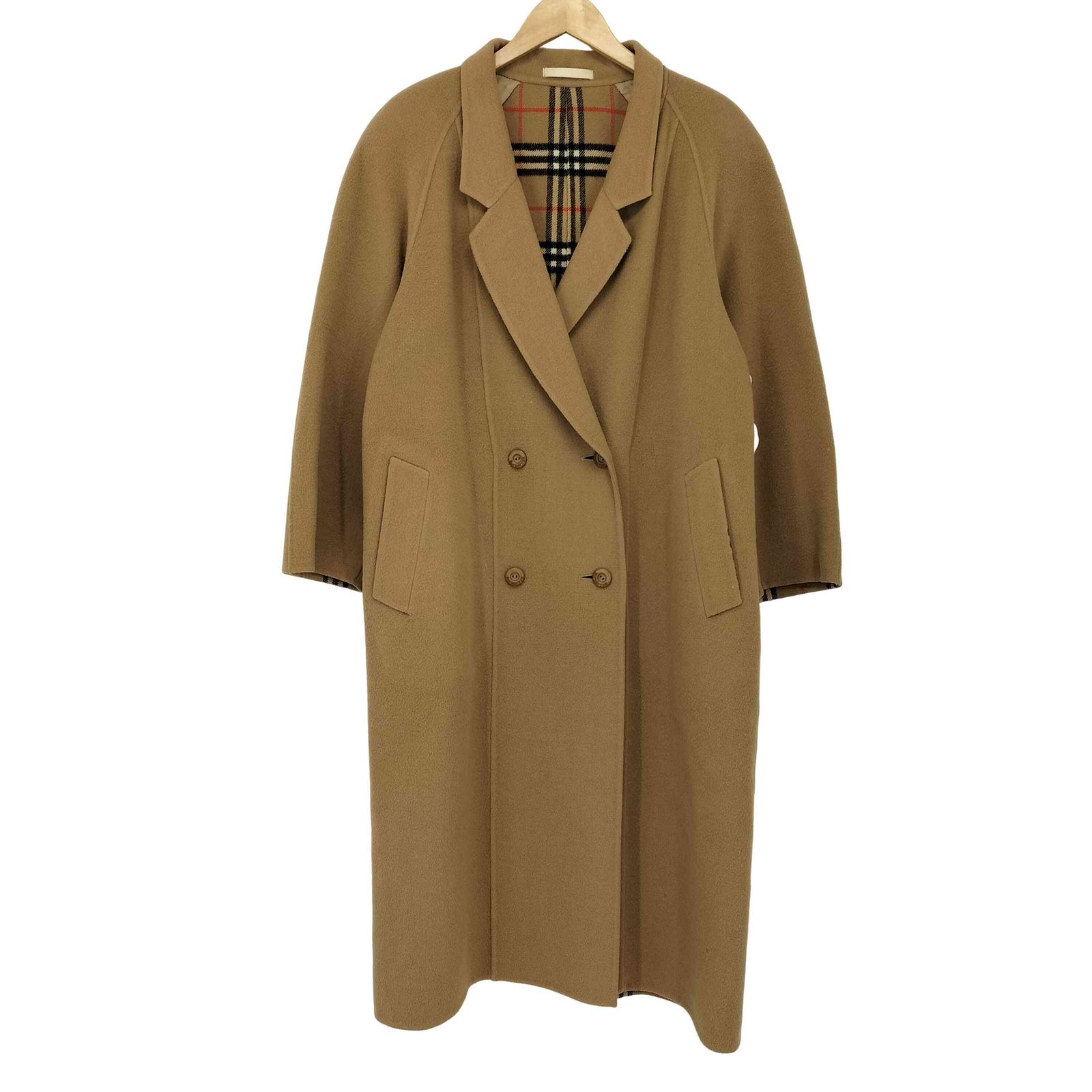 バーバリーズ 裏地ノバチェック ウール チェスターコート レディース 15 BR