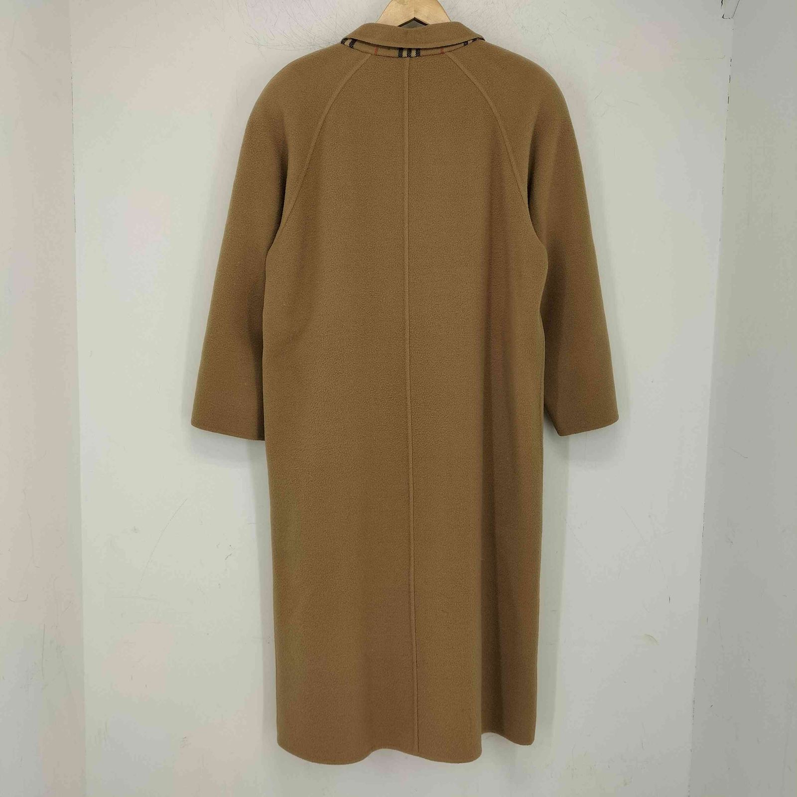 バーバリーズ 裏地ノバチェック ウール チェスターコート レディース 15 BR