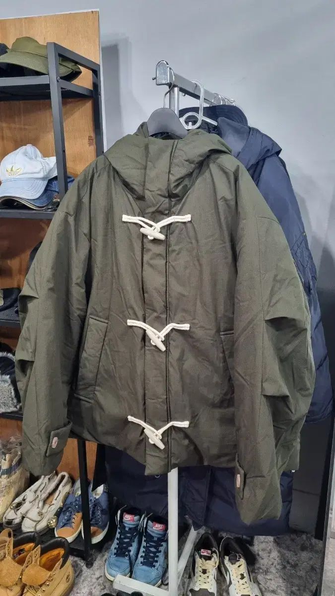 キミュア オーバーサイズM 105 110 2 way ダッフル WHO フード ショートダウン 状態非常に良し