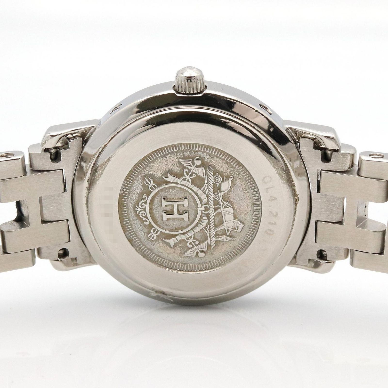  エルメス HERMES 腕時計 クリッパー CL 4.210 ホワイト ステンレススチール レディース A その他 時計
