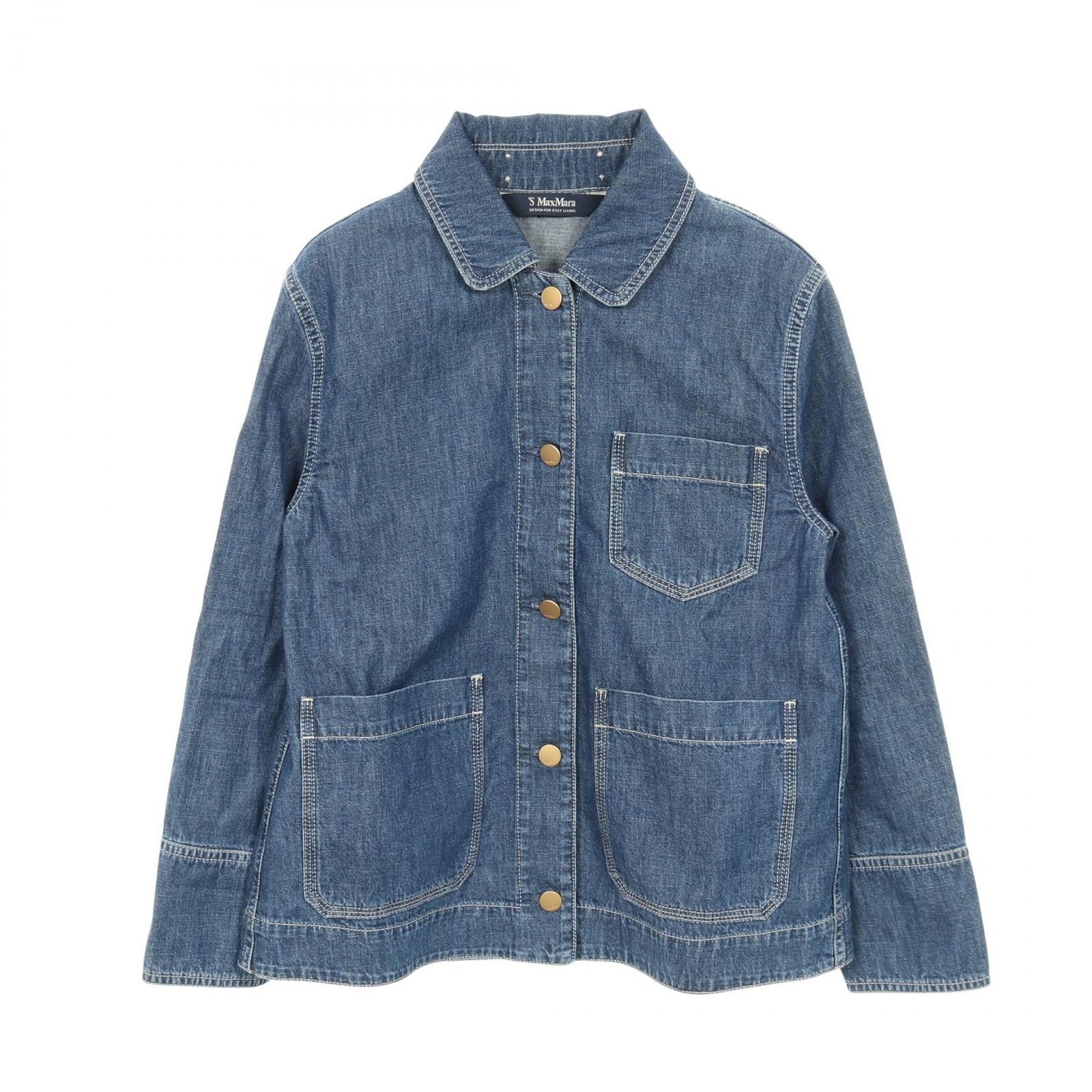 エス マックスマーラ S Max Mara デニムジャケット GIULIETTA ブルー その他 レディース A