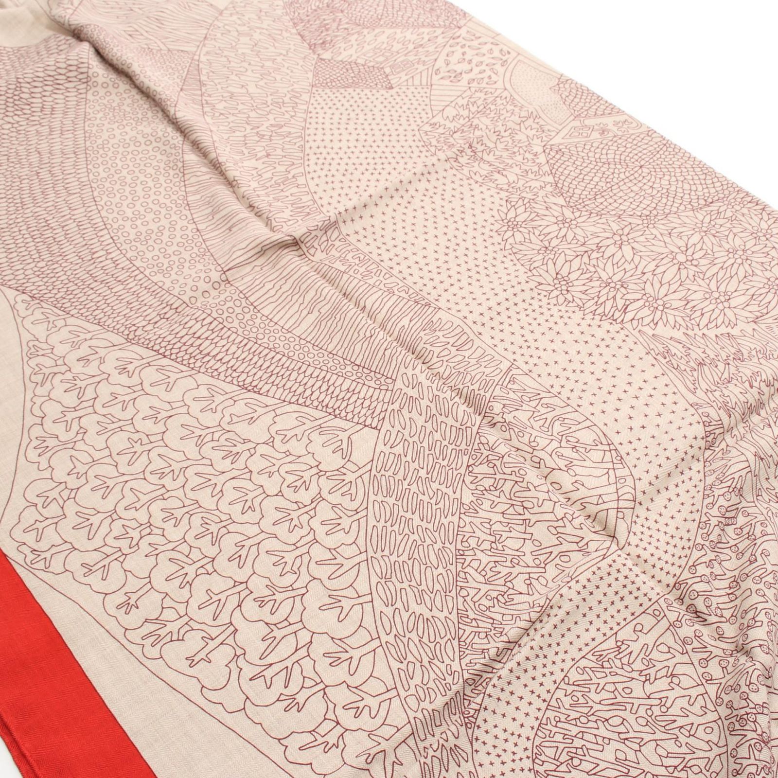 エルメス HERMES スカーフ カレジェアン カレ140 A Travers Champs シルク レディース