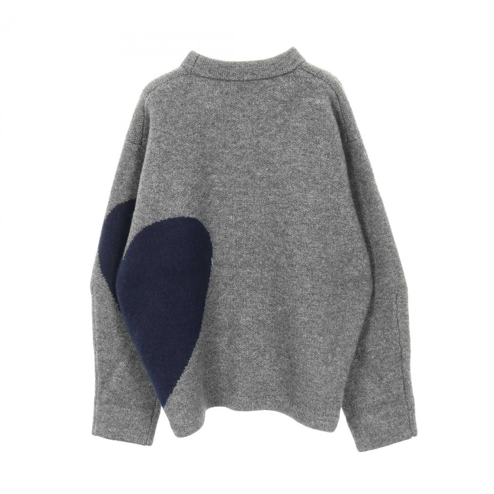 ンニット NKNIT ニット pattern knit ハート プルオーバー グレー