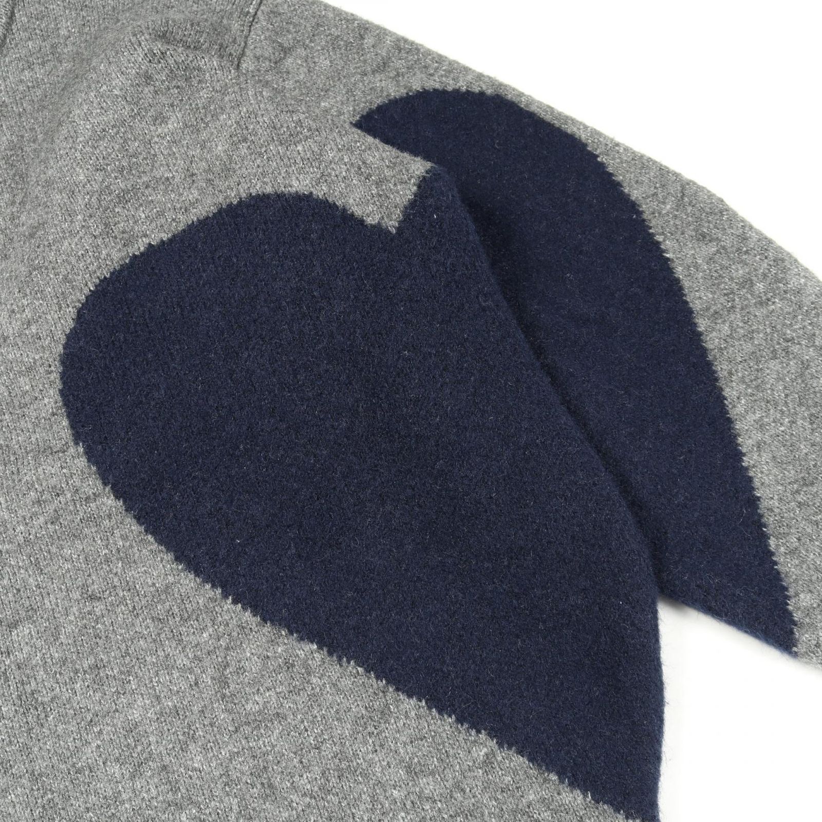 ンニット NKNIT ニット pattern knit ハート プルオーバー グレー