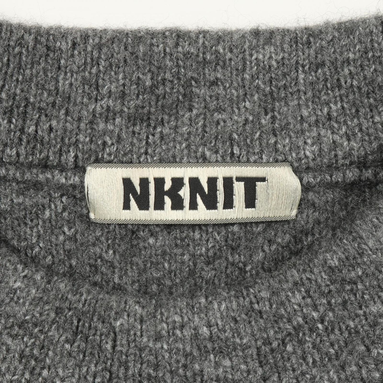 ンニット NKNIT ニット pattern knit ハート プルオーバー グレー