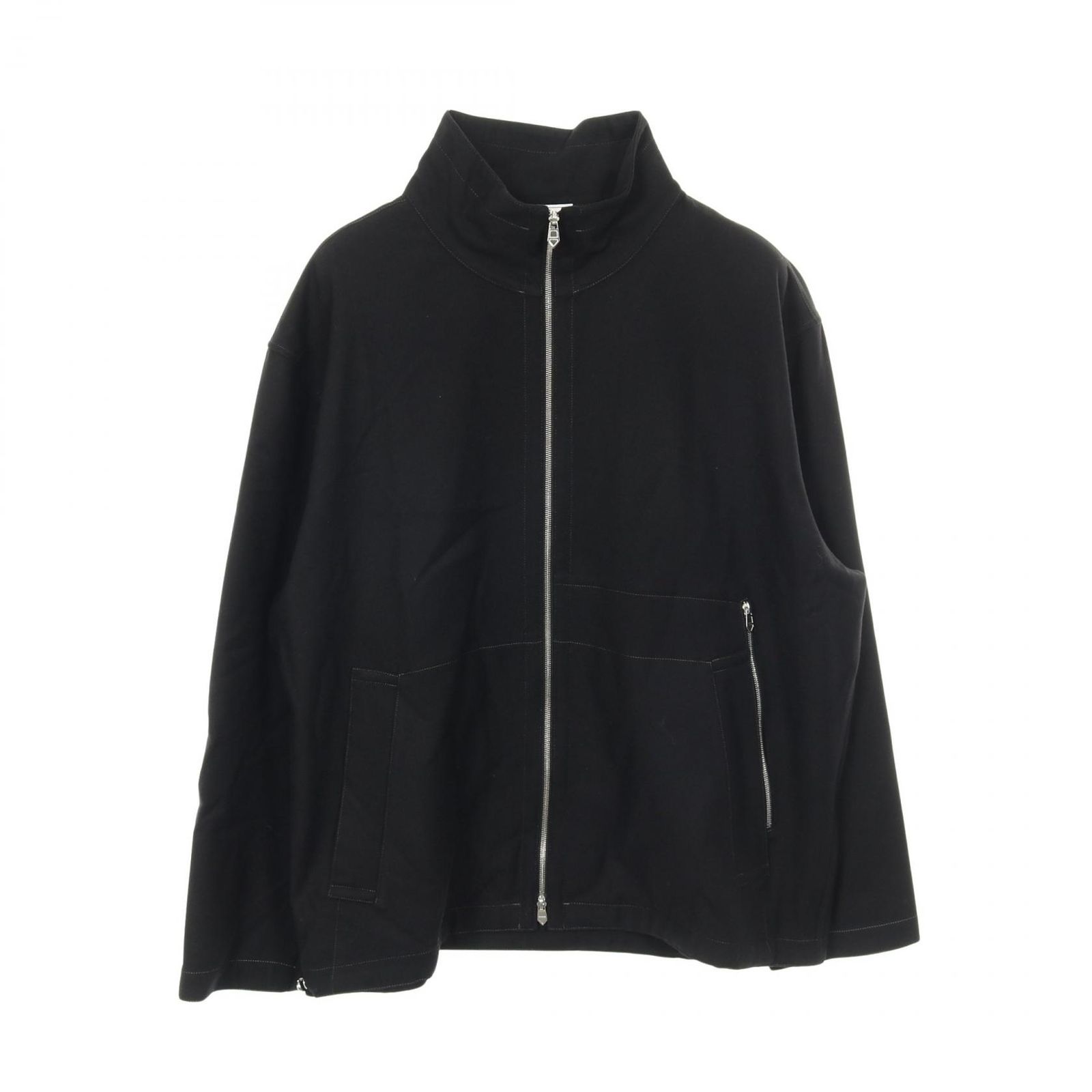 エルメス HERMES ブラック ウール ドライバーズウールジャケット メンズ