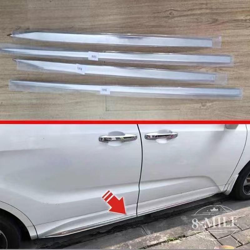 ホンダ オデッセイ15 17年式 RC 1 2 オデッセイ用 ドアモール サイドドア ガーニッシュ メッキ調 外装 カスタム パーツ ドレスアップ 耐久性