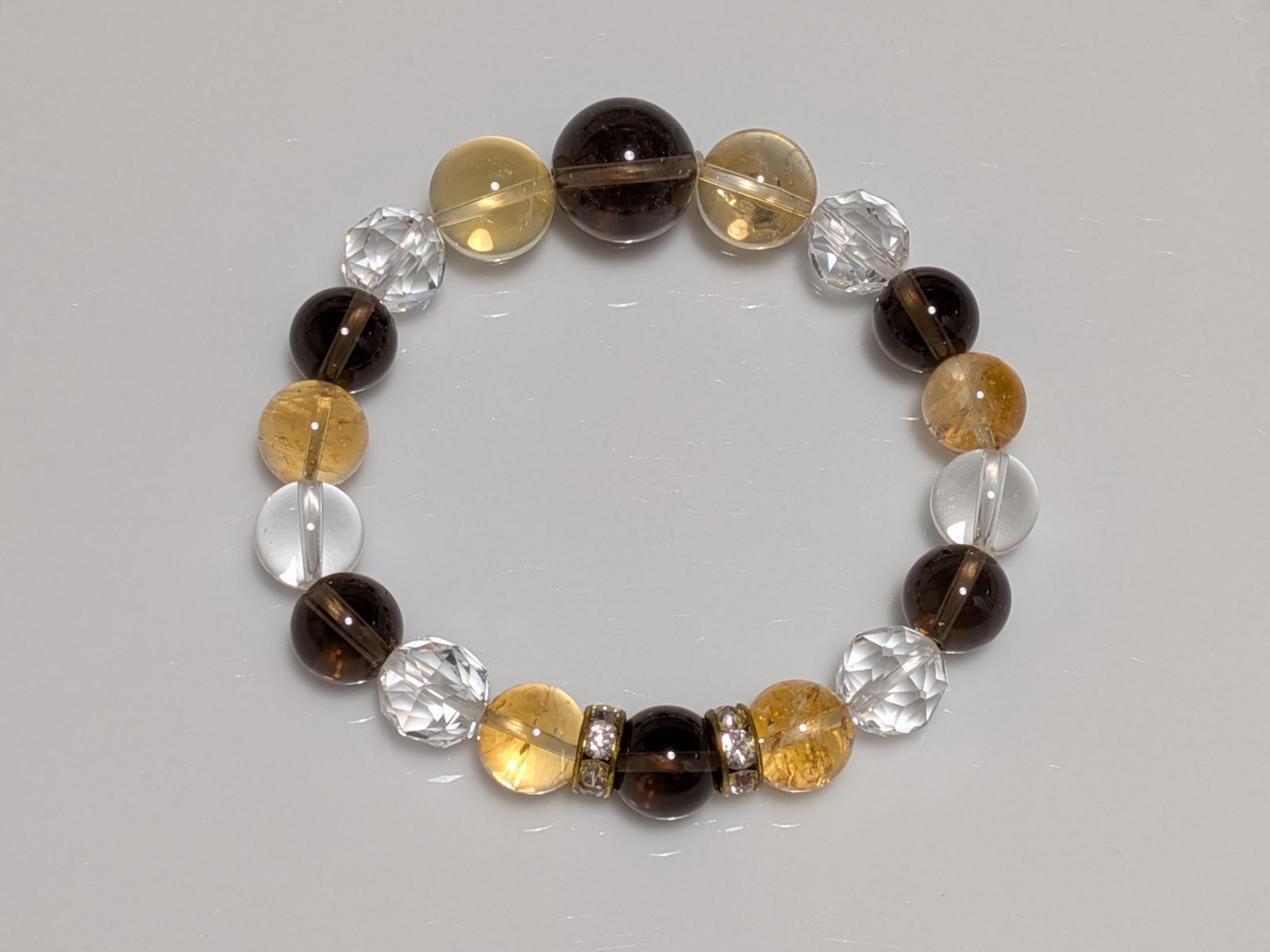 パワーストーン 天然石 ブレスレット シトリン他 16 cm No.329