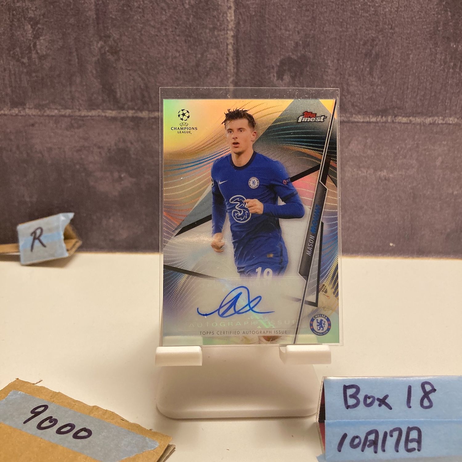 2020 Topps Finest Mason Mount 直筆サインカード Chelsea FC UEFA