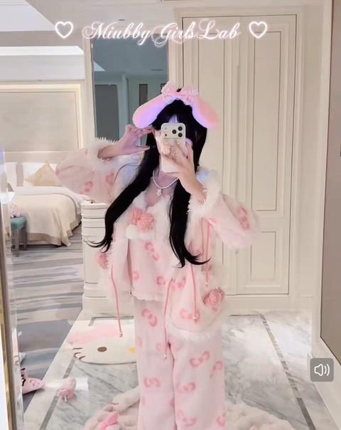 Miubby 純綿 甘いフェザー スパークル しっとりサテンパッド パジャマ 外套 セット