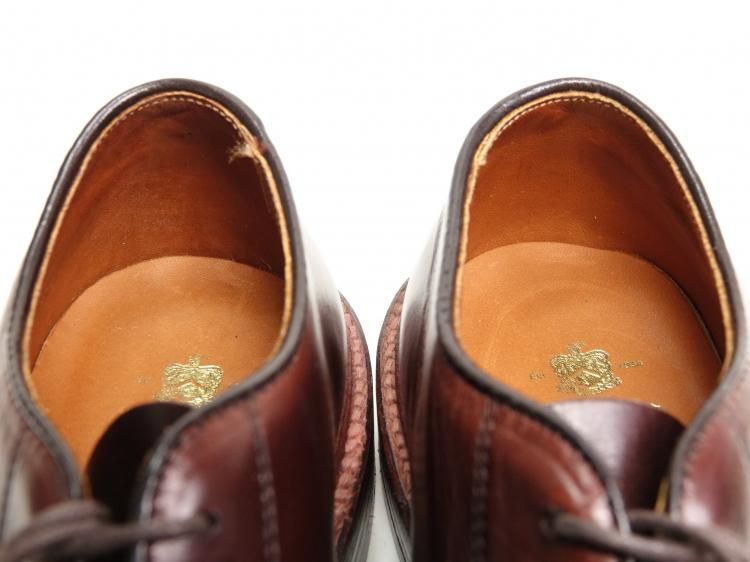  T 34 1202 使用数回 オールデン アンラインドプレーントゥ ブラウン クロムエクセル 6.5 D ＃29364 F リジェクト ドレス ビジネスシューズ ブーツ 革靴