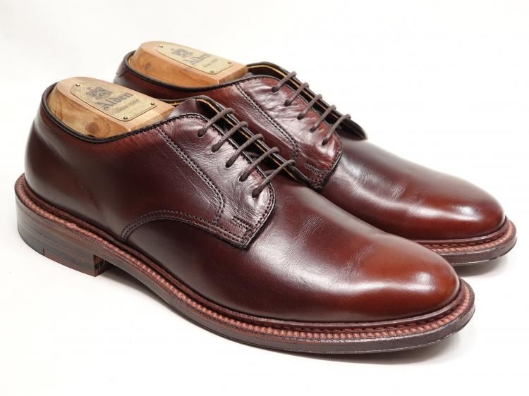 T 34 1202 使用数回 オールデン アンラインドプレーントゥ ブラウン クロムエクセル 6.5 D ＃29364 F リジェクト