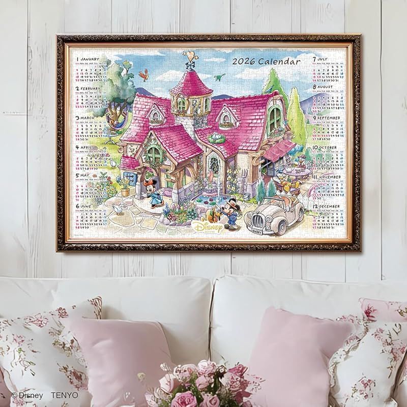 ジグソーパズル テンヨー ディズニー カレンダー1989 1000P