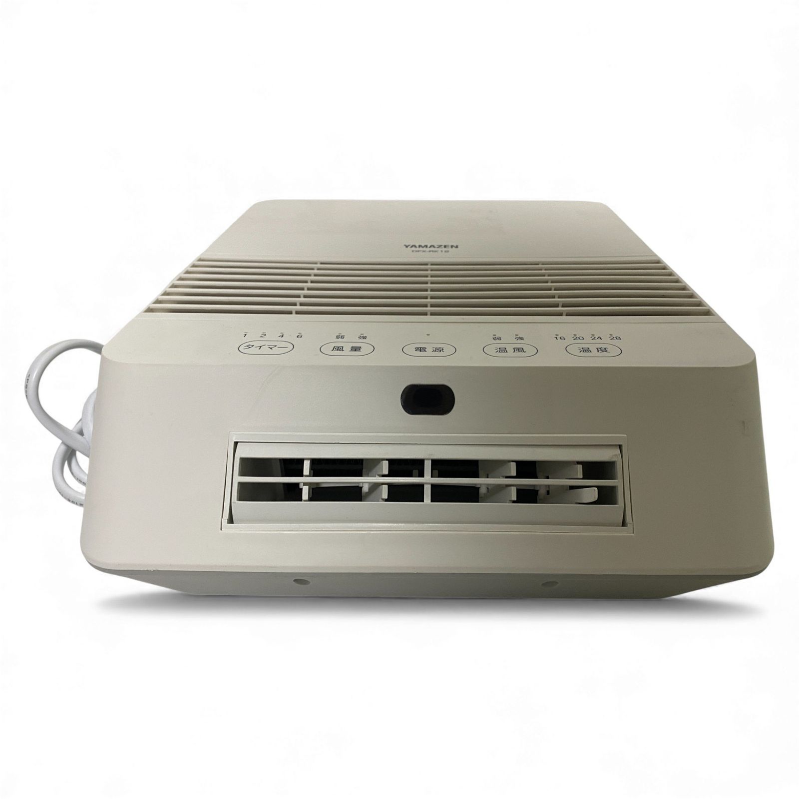 ◯ 山善 YAMAZEN セラミックヒーター DFX-RK12 ホワイト 壁掛け 大風量