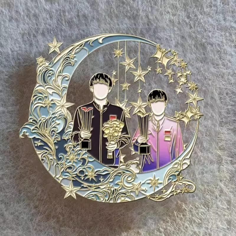 孫穎莎・王楚欽（莎頭）ピンバッジ／全26種セット／メタル徽章 王楚欽・孫穎莎（莎頭）高品質メタルピン 記念コレクション／美麗